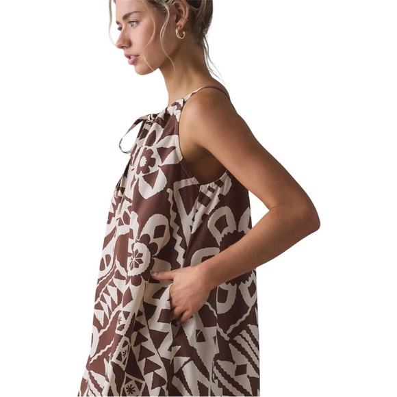 BDG Eva Tie-Front Ruched Strap Trapeze Mini Dress NWT Size XXS - Picture 5 of 9